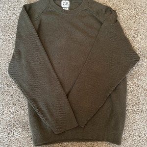MENS GEOFFREY BEENE GREEN PULLOVER SWEATER SIZE XL  #S2